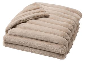 Coperta marrone chiaro in micropile 180x220 cm Boudoir – douceur d'intérieur