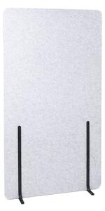 Pannello Fonoassorbente da Pavimento 100x180 cm Coppia di Piedini Neri Finitura Grigio