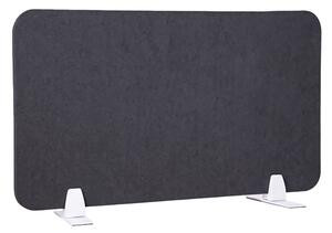Pannello Fonoassorbente da Banco 80x45 cm Coppia di Piedini con Base D'Appoggio Finitura Antracite