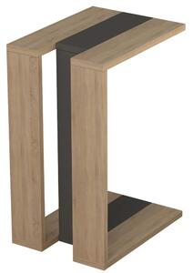 Tavolino da Caffè per Soggiorno 57x40x30 cm Laterale Divano in Legno MDF Quercia