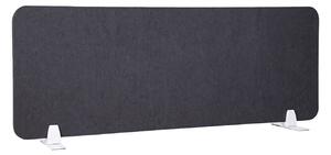 Pannello Fonoassorbente da Banco 120x45 cm Coppia di Piedini con Base D'Appoggio Finitura Antracite