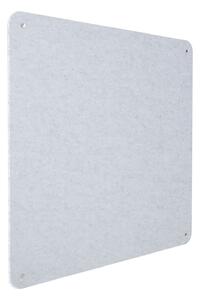 Pannello Fonoassorbente da Parete con Fori 70x70 cm Kit di 4 distanziali Coprivite Cromo Finitura Grigio
