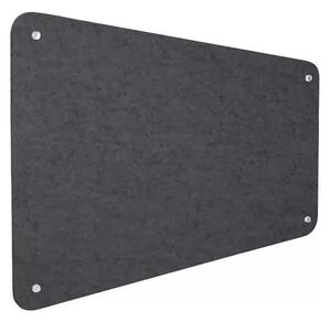 Pannello Fonoassorbente da Parete con Fori 120x50 cm Kit di 4 distanziali Coprivite Cromo Finitura Antracite