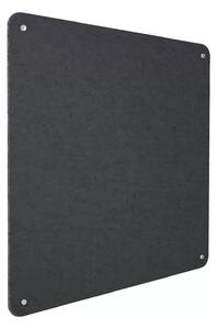 Pannello Fonoassorbente da Parete con Fori 70x70 cm Kit di 4 distanziali Coprivite Cromo Finitura Antracite