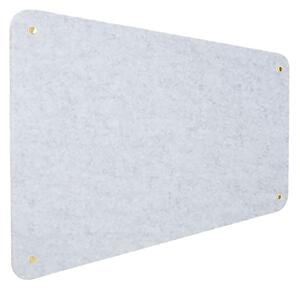 Pannello Fonoassorbente da Parete con Fori 120x50 cm Kit di 4 distanziali Coprivite Gold Finitura Grigio