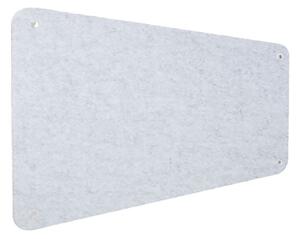 Pannello Fonoassorbente da Parete con Fori 150x50 cm Kit di 4 distanziali Coprivite Cromo Finitura Grigio