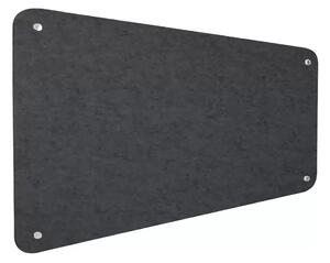 Pannello Fonoassorbente da Parete con Fori 150x50 cm Kit di 4 distanziali Coprivite Cromo Finitura Antracite