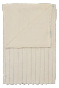 Coperta color crema in micropile 130x170 cm Cosy Ribbed – Catherine Lansfield