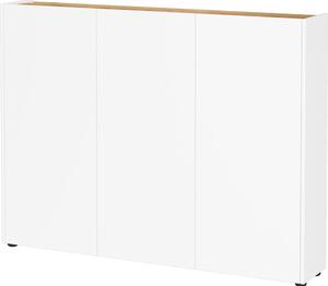 Armadietto bianco con effetto rovere 138x105x25 cm Libbiano – Germania