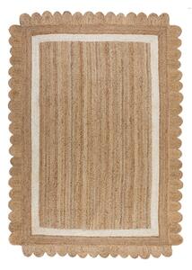 Tappeto di colore naturale/avorio in iuta tessuto a mano 160x230 cm Grace White – Flair Rugs