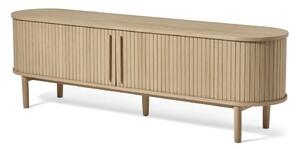 Mobile TV di colore naturale effetto rovere 180x56x40 cm Meta – Unique Furniture