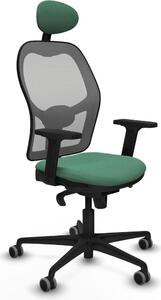 Sedia da ufficio con poggiatesta Piqueras y Crespo 2D036G1 Verde smeraldo