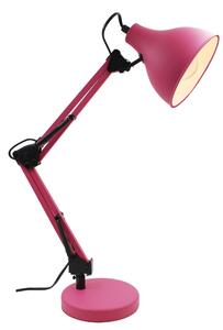 Lampada da scrivania pop Ennis rosa, in ferro, INSPIRE