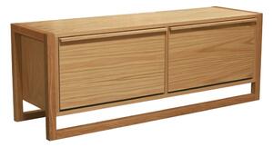 Scarpiera color naturale trama in rovere con spazio contenitivo e panca NewEst - Woodman