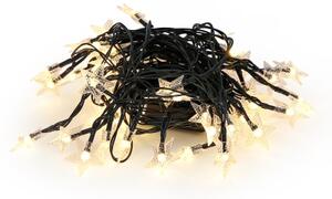 Brilagi - Catena decorativa solare a LED STARS 50xLED/8 funzioni 7m IP65 bianco caldo
