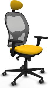Sedia da ufficio con poggiatesta Piqueras y Crespo 3D036G1 Giallo