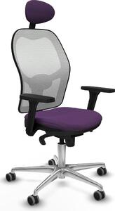 Sedia da ufficio con poggiatesta Piqueras y Crespo 3D086G1 Viola