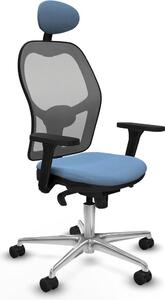 Sedia da ufficio con poggiatesta Piqueras y Crespo 3D086N1 Blu cielo