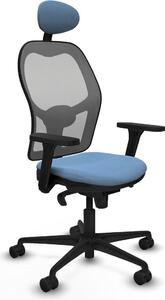 Sedia da ufficio con poggiatesta Piqueras y Crespo 3D036N1 Blu cielo