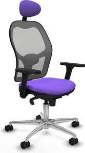 Sedia da ufficio con poggiatesta Piqueras y Crespo 3D086N1 Viola