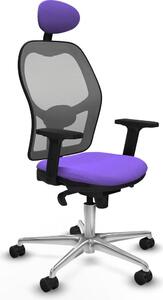 Sedia da ufficio con poggiatesta Piqueras y Crespo 2D086N1 Viola