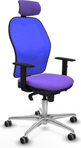 Sedia da ufficio con poggiatesta Piqueras y Crespo 1D086G2 Viola
