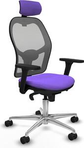 Sedia da ufficio con poggiatesta Piqueras y Crespo 3D086N2 Viola