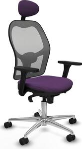 Sedia da ufficio con poggiatesta Piqueras y Crespo 3D086N1 Viola