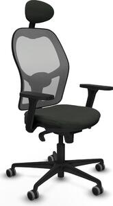 Sedia da ufficio con poggiatesta Piqueras y Crespo 3D036G1 Nero