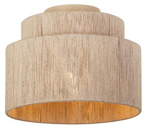 Plafoniera Japandi marrone con corda - Smille