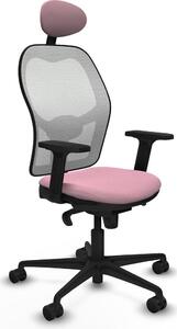 Sedia da ufficio con poggiatesta Piqueras y Crespo 2D036N1 Rosa