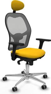 Sedia da ufficio con poggiatesta Piqueras y Crespo 3D086G1 Giallo