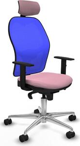 Sedia da ufficio con poggiatesta Piqueras y Crespo 1D086N2 Rosa