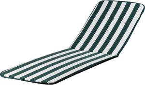 Cuscino per poltrone sdraio sedie da giardino schienale alto e prolunga Action Relax - White/Green