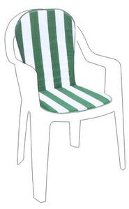 Cuscino per poltrona con seduta e schienale alto Action Monoalto - Green