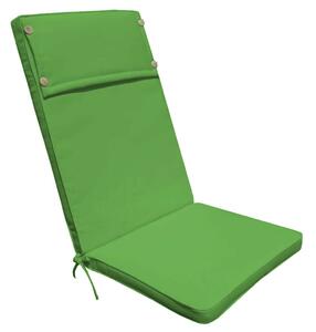 Cuscino in poliestere sfoderabile e impermeabile con schienale alto 113x49 cm - Green