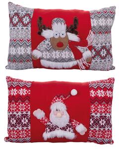 Cuscino decorativo natalizio rettangolare 50x33 cm in stoffa Livigno