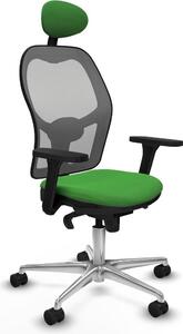 Sedia da ufficio con poggiatesta Piqueras y Crespo 3D086N1 verde