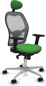 Sedia da ufficio con poggiatesta Piqueras y Crespo 2D086N1 verde