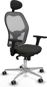 Sedia da ufficio con poggiatesta Piqueras y Crespo 3D086G1 Nero