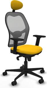 Sedia da ufficio con poggiatesta Piqueras y Crespo 2D036N1 Giallo