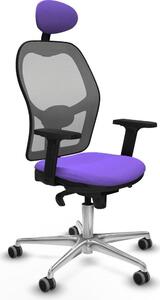 Sedia da ufficio con poggiatesta Piqueras y Crespo 2D086G1 Viola