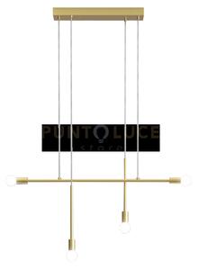 Anna-4 lampadario a sospensione 4 luci ottone spazzolato attacco e27