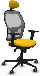 Sedia da ufficio con poggiatesta Piqueras y Crespo 2D036G1 Giallo