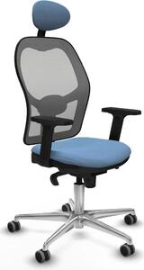 Sedia da ufficio con poggiatesta Piqueras y Crespo 2D086G1 Blu cielo