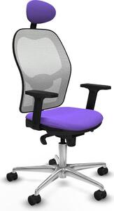 Sedia da ufficio con poggiatesta Piqueras y Crespo 2D086N1 Viola