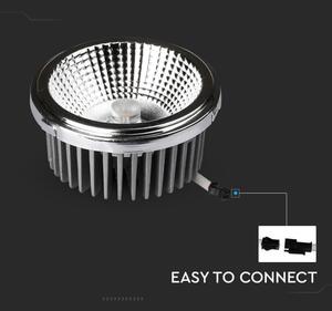 LED Faretto da incasso LED/20W/230V 6400K diametro 11 cm cromo lucido