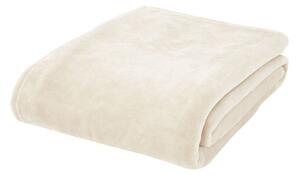 Copriletto in microfelpa crema per letto matrimoniale 200x240 cm Raschel - Catherine Lansfield