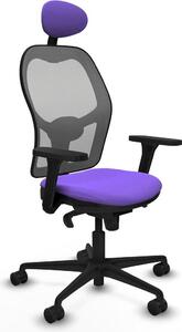 Sedia da ufficio con poggiatesta Piqueras y Crespo 3D036N1 Viola