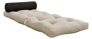 Materasso futon grigio-beige 70x200 cm Wrap Linen Beige/Dark Grey - Karup Design